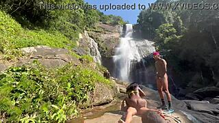 Bastidores show skinny latina slut bent over outdoor doggystyle