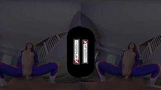 Dva Cosplay Gamer Girl's Pussy Pounded Hard In VR Overwatch Parody!