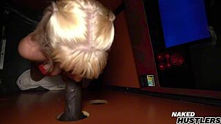 blonde wife hits glory hole weekly to suck stranger bbc deep