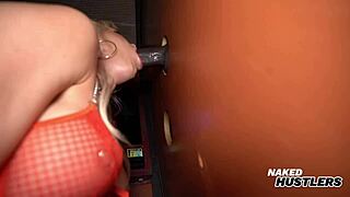 blonde wife hits glory hole weekly to suck stranger bbc deep