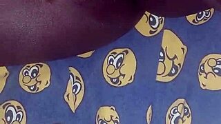 she rubs her hairy pussy on big black cock before deep fucking