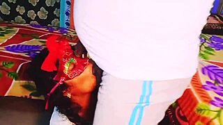 Indian babe dirty talks during intense old young fucking