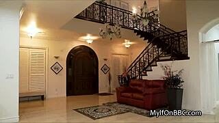 Huge BBC Stretches Bored Cougar at Home