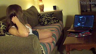 Housewife maid rushes late from steamy hidden duties.