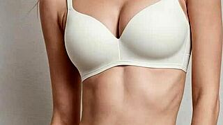 Cute lingerie models pose in panties and barefoot sexy underwear