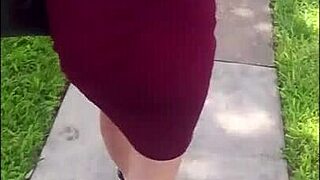 a cheating redhead wife bends for stranger's bbc doggystyle pounding and cumshot