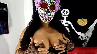 horny catrina rams dildo deep squirting orgasms all night