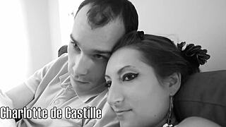 curvy black babe in lingerie deepthroats huge cock slowly