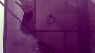 curvy brunette bathroom pounding with boss