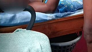 real african couple drops huge cumshot on sheer tits daddy😍 full monster cock clip