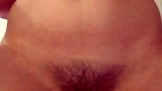 Russian brunette in short skirt rides dildo reverse cowgirl, close-up pussy play, sucks fingers, begs cum in mouth