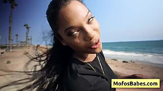 stunning black beauty eden west bares big tits for hardcore pussy fuck