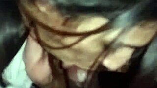 asian latina slut demonstrates her deep interracial blowjob skills