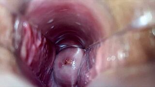 She hits intense close-up vaginal orgasm waves