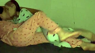 Big Tits Lesbians Fuck After Gentle Bedroom Kisses!