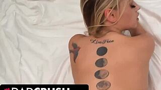 Hey stepdad, watch this hot teen finger her pussy by the pool teasing you