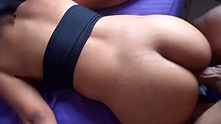 Big Cock Stretches Tight Ebony Latina Ass In Hard Anal