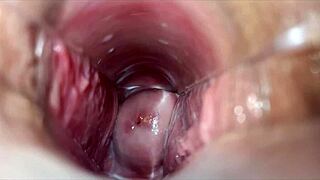 She hits intense close-up vaginal orgasm waves