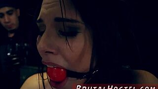 teen bound in bathroom strips for first time bdsm domination