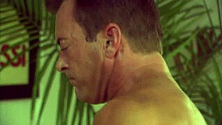 hey, you see this horny milf shaking her phat ass on that massive rod while gaping wide?