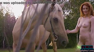 gorgeous redhead milf heidi romanova teases her curves outdoors 🔥😍