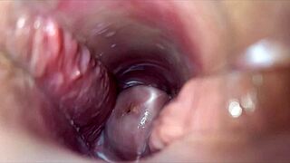 She hits intense close-up vaginal orgasm waves