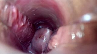 She hits intense close-up vaginal orgasm waves