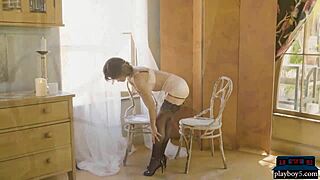 I strip sizzling lingerie baring my curves