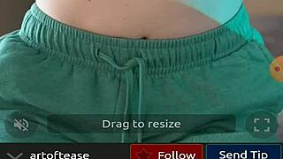 artoftease teases her curves on webcam