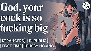 heart pounding from biker stranger's monster cock slamming my wet pussy outdoors