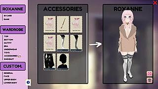 Sexy anime babe in lingerie flashes big ass outdoors publicly