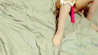 POV pregnant bunny in lingerie roughly fucked and creampied hard
