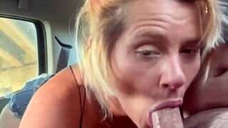 Hey check this hooker sucking cock public then swallowing cum