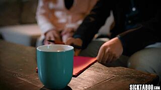 Obedient big tits student leana lovings takes rough college cock