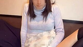 cute crossdressing asian quietly masturbates her tight ass