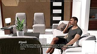 Horny neighbor wife rips clothes for outdoor toilet blowjob and cum swallow