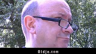 gina trades hot fuck for old cashier's favor