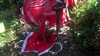 bbw wife screams for hardcore outdoor pounding after vacation