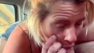 Hey check this hooker sucking cock public then swallowing cum