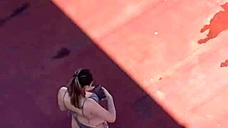 vecinas argentinas en bikini bronceando tetas en terraza voyeur