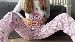 petite asian teen squirts horny teasing orgasm closeup bliss