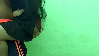 Skinny Indian Roommate Lifts Skirt for Hard Fuck