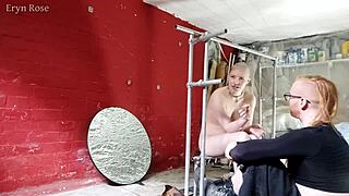 device bondage brings slave to before-after orgasms