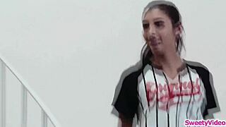 Lesbian milf boss face sits and licks teen babysitter to orgasm