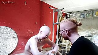 device bondage brings slave to before-after orgasms