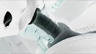 bbw babysitter milf deepthroats monster cock before halloween anal creampie closeup