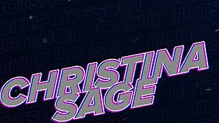 Christina Sage gasps in ecstasy as Bryan Gozzling ravages her tiny frame wildly