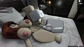 Hot Prostitute Teases Bent Over Doggystyle Game