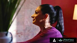 Naughty Couple's Nuru Massage Ignites Steamy Threesome with Sexy Masseuse!