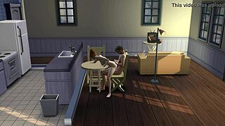 hot girl bounces wildly on guy's lap like a wild ride